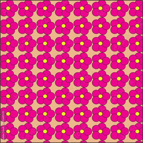 pink flower pattern design