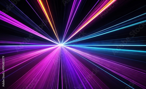 abstract background with rays