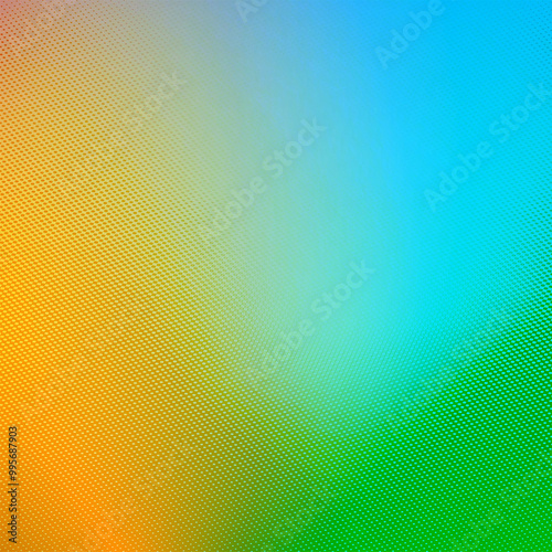 Colorful background. Blue and green gradient design square illustration, Usable for social media, story, banner, poster, events, party, online Ads, celebration, and design works