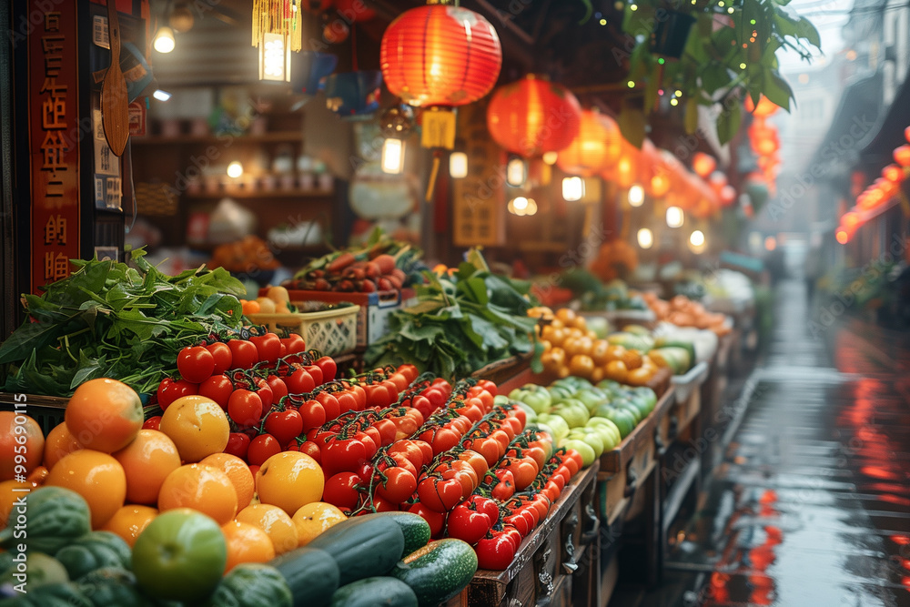 Vegetarian food, vegetarian festival is a colourfull event. Background. Vegetarian food, vegetarian festival is a colourfull event. Background.