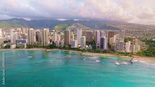 Coastline of Honolulu, Hawaii