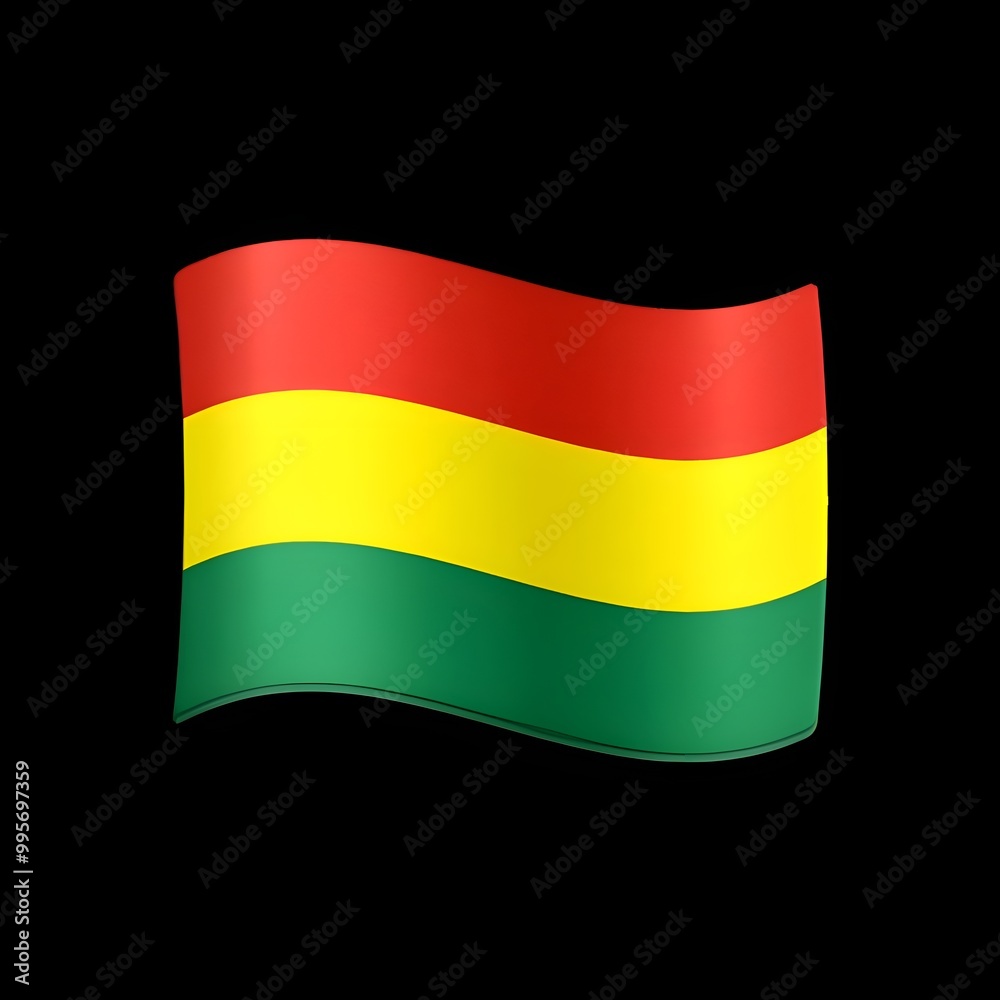 Obraz premium Bolivia Flag Emoji Illustration