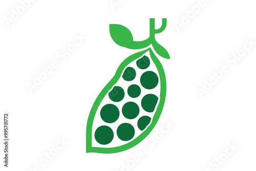 peas glyph vegetable clipart vector silhouette isolated in white background