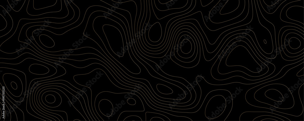 Wavy Contour Lines and Geometric Grid Patterns on a Black Terrain Background for a Luxury Topographic Map
Wavy Contour Lines and Geometric Grid Patterns on a Black Terrain Background for a Luxury Topographic Map