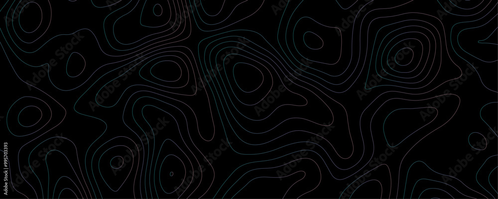 Wavy Contour Lines and Geometric Grid Patterns on a Black Terrain Background for a Luxury Topographic Map
Wavy Contour Lines and Geometric Grid Patterns on a Black Terrain Background for a Luxury Topographic Map