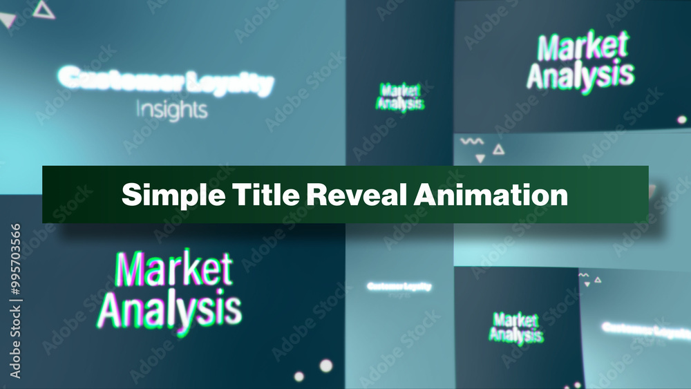 Simple Title Reveal Animation | Multi-Resolutions and Color Control ...