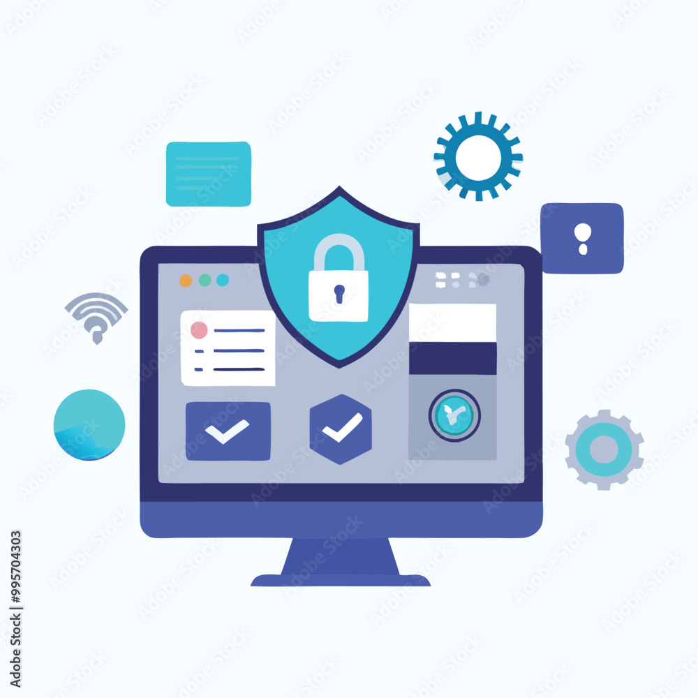Cyber security infographics vector resources Cyber security infographics vector resources