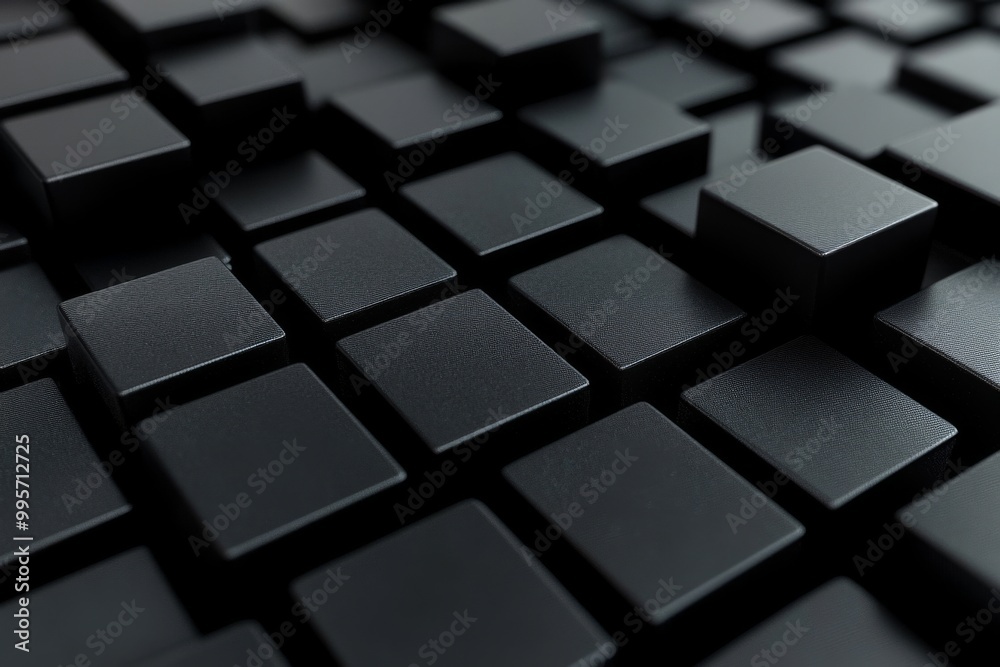Detailed Textured Black Tiles Arranged in a Grid Pattern on a Surface During a Studio Shoot Detailed Textured Black Tiles Arranged in a Grid Pattern on a Surface During a Studio Shoot