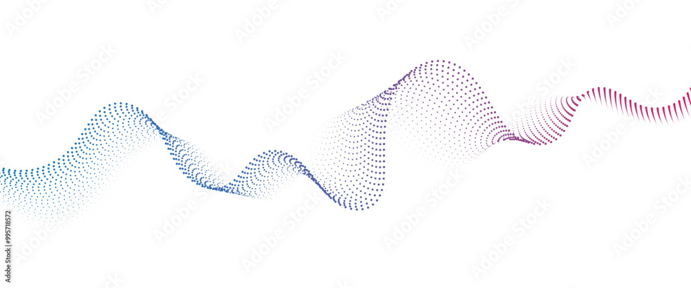 Flowing Dot Wave halftone gradient pattern on transparent background
Flowing Dot Wave halftone gradient pattern on transparent background