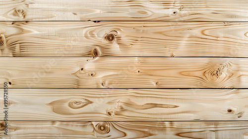 wooden Top view of wood or plywood for backdrop, light wooden table with nature pattern and color, wooden background. Generative AI.