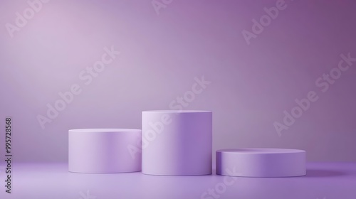 Elegant Minimalistic Stage Designs in Soft Pastel and Bold Colors for Modern Backgrounds