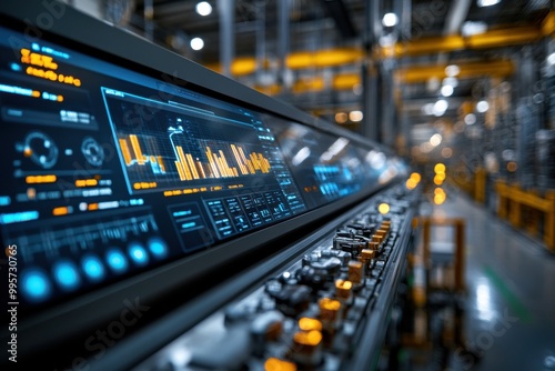 Digital Command Center on the factory floor shows real-time production data for swift informed decisions.