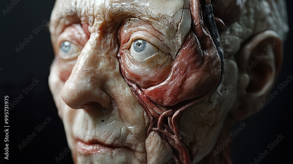 Detailed Anatomical Study of a Human Face Detailed Anatomical Study of a Human Face