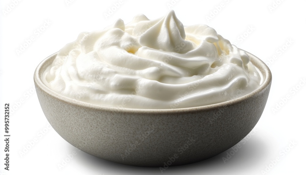Creamy Whipped Topping in a Gray Bowl Ready for Desserts and Coffee Drinks at a Kitchen Table Creamy Whipped Topping in a Gray Bowl Ready for Desserts and Coffee Drinks at a Kitchen Table