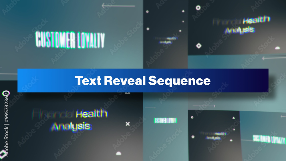 Text Reveal Sequence | Multi-Resolutions and Color Control Panel Stock ...