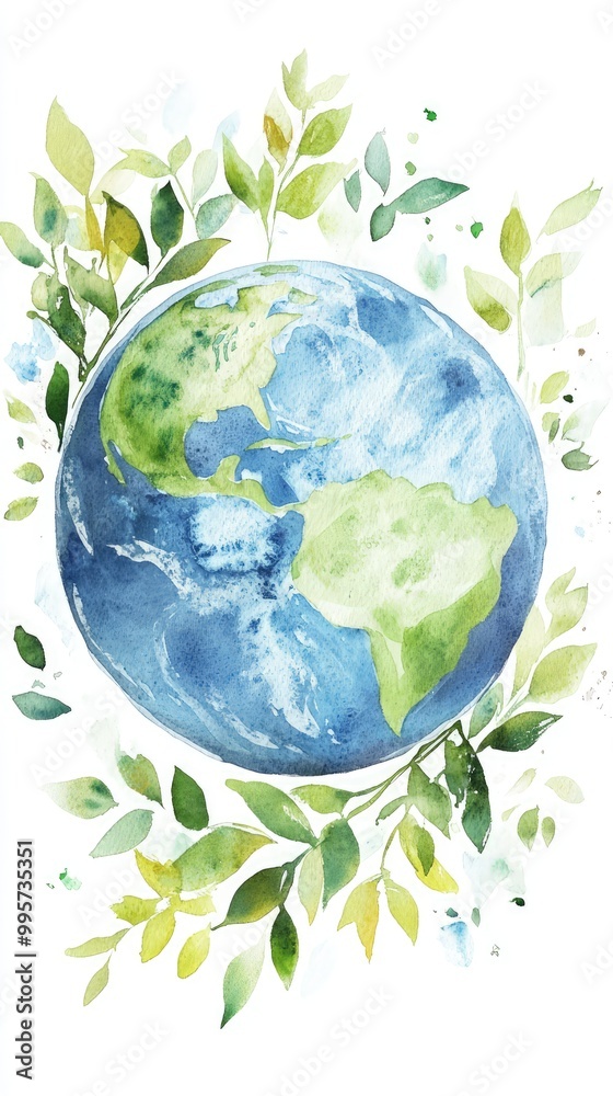 Watercolor image of Earth with leaves symbolizing ESG reporting in corporate governance, featuring soft hues and vibrant greens and blues Watercolor image of Earth with leaves symbolizing ESG reporting in corporate governance, featuring soft hues and vibrant greens and blues
