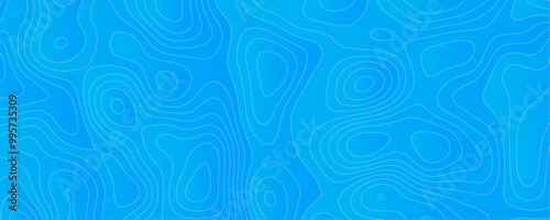 Abstract Digital Topography Art Featuring Geometric Contours and Mountain Relief Patterns for a Modern Terrain Design Concept 