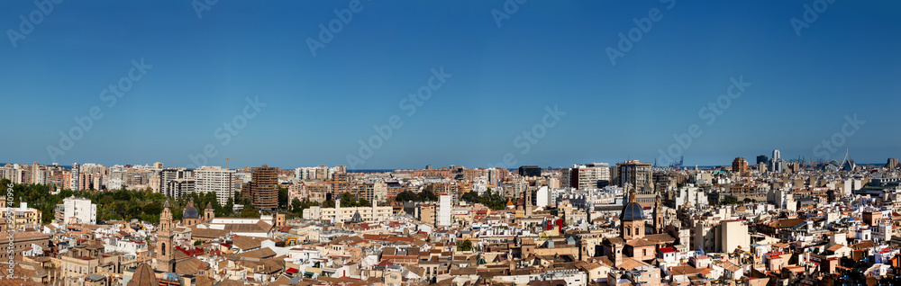 scenic panoramic skyline of Valencia scenic panoramic skyline of Valencia