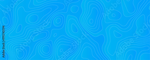 Modern Digital Topographic Map with Geometric Grid Lines and Marine Terrain Patterns for a Futuristic Design Concept 