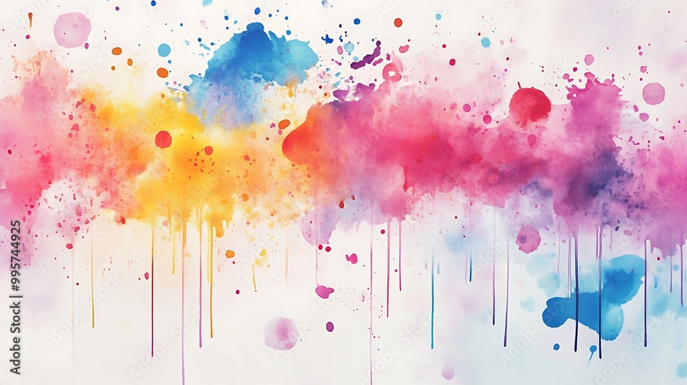 Fototapeta premium Abstract Watercolor Splatter