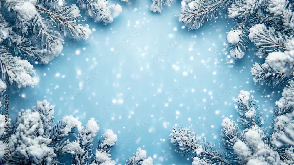 Christmas Decoration Background. Heavy snow falling. Copyspace for greetings, holiday promotions, sales, and discounts Christmas Decoration Background. Heavy snow falling. Copyspace for greetings, holiday promotions, sales, and discounts