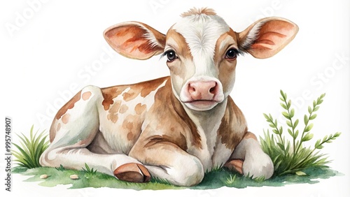 watercolor baby cow clipart for best graphic resources photo