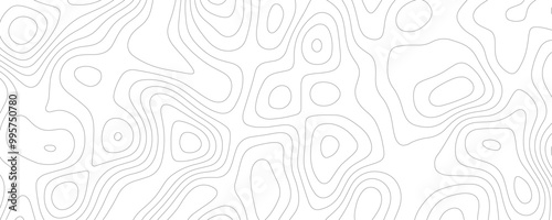 Geometric Topographic Map Art Featuring Textured Elevation Patterns and Organic Contour Lines for a Light Business Template 