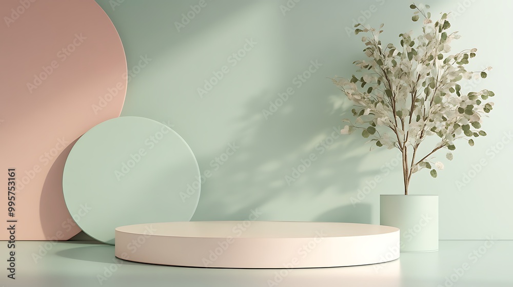 Minimalist Abstract Architecture with Pastel and Neon Lighting Featuring Geometric Shapes, Circular Platforms, and Soft Shadows for Futuristic and Artistic Stage Design Minimalist Abstract Architecture with Pastel and Neon Lighting Featuring Geometric Shapes, Circular Platforms, and Soft Shadows for Futuristic and Artistic Stage Design