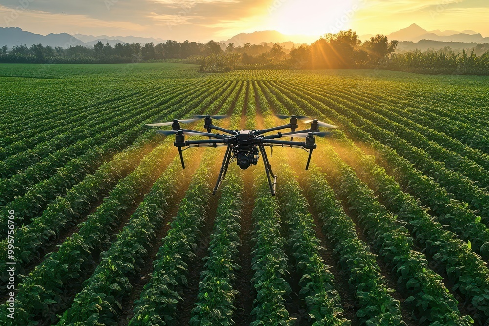 aerial view of sustainable farm with precision agriculture drones spraying organic pesticides on vibrant green soybean fields showcasing modern ecofriendly farming practices aerial view of sustainable farm with precision agriculture drones spraying organic pesticides on vibrant green soybean fields showcasing modern ecofriendly farming practices
