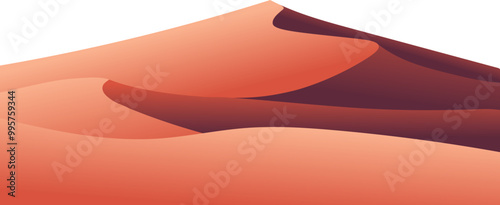 desert landscape illustration vector