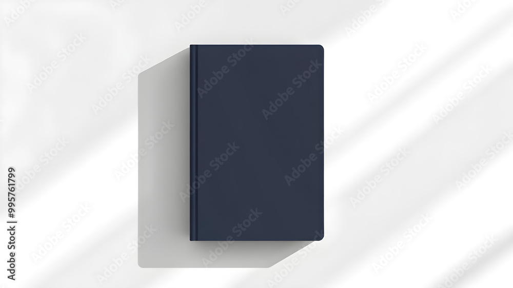 Minimalist Dark Book Cover on Soft Background Minimalist Dark Book Cover on Soft Background