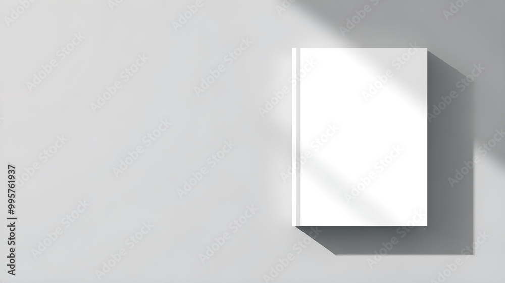 Minimalist Book on Gray Surface with Shadow Minimalist Book on Gray Surface with Shadow
