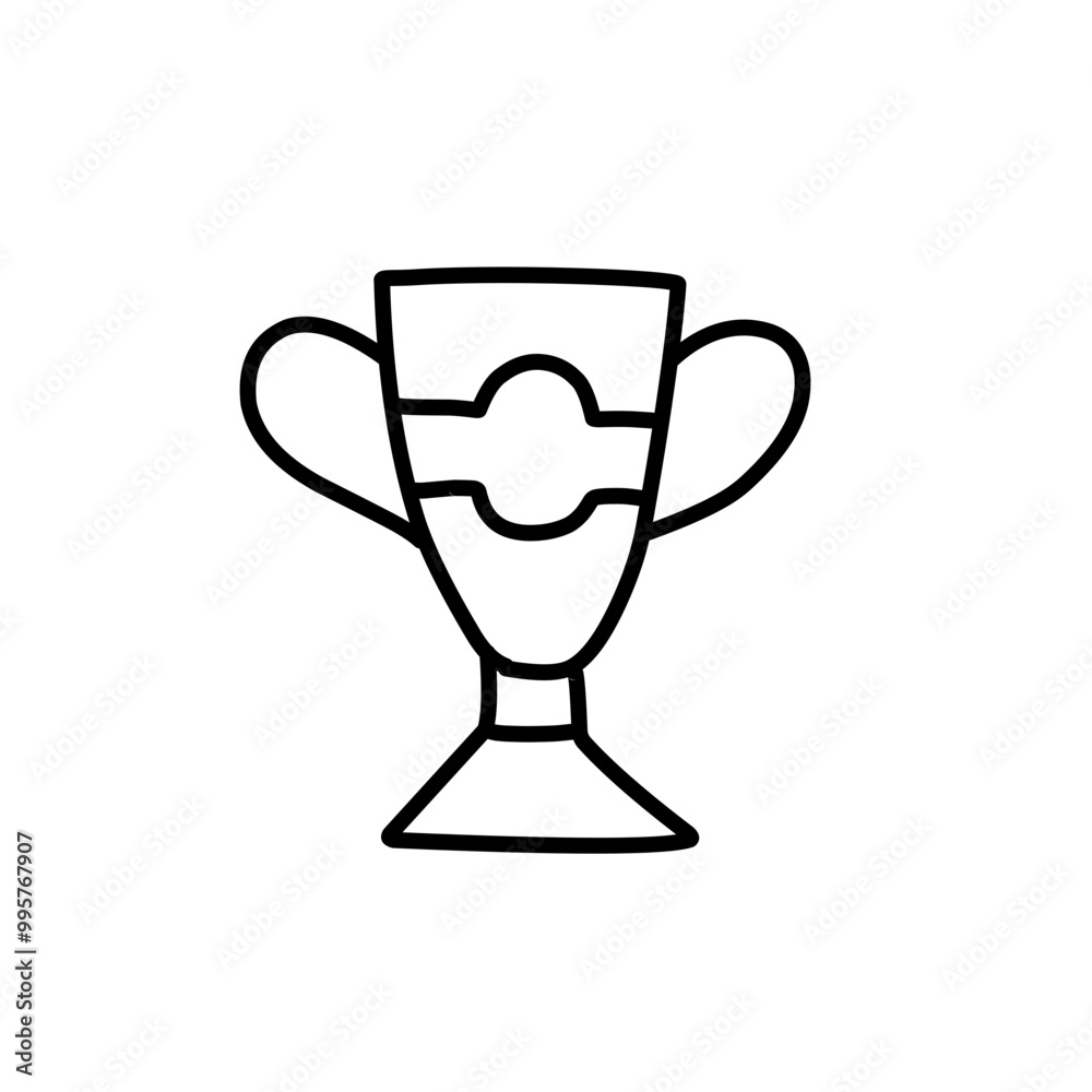 hand drawn trophy icon hand drawn trophy icon