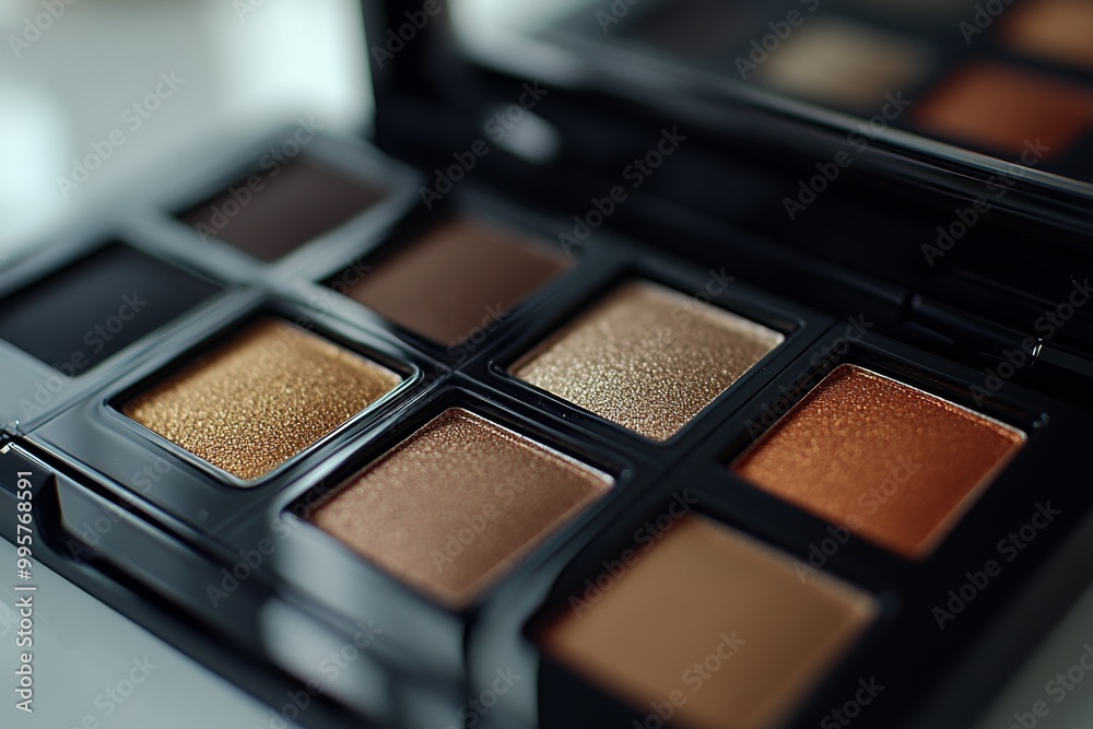 Matte neutral eyeshadow palette in soft browns and beiges ideal for natural makeup looks and understated beauty styles perfect for professional beauty enthusiasts