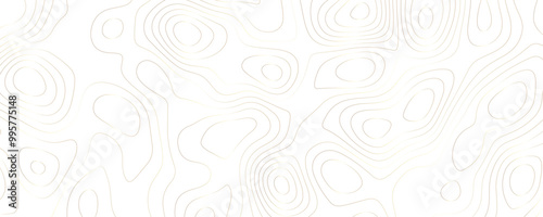 Digital Terrain Design with Organic Topographic Patterns and Flowing Geometric Contours in an Elegant Gold Background 