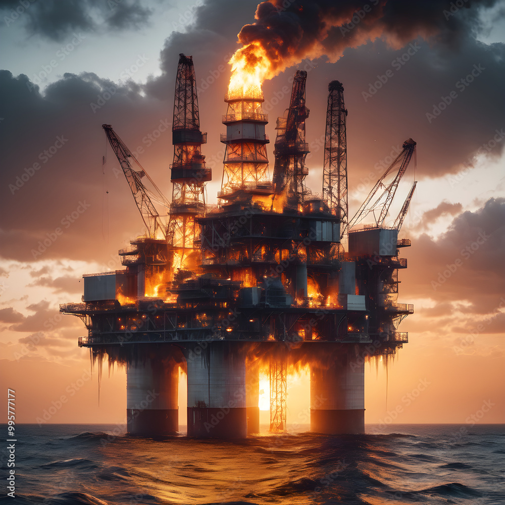 Obraz premium Oil rig 