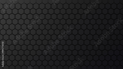 abstract hexagonal pattern dark backdrop for cyber connection