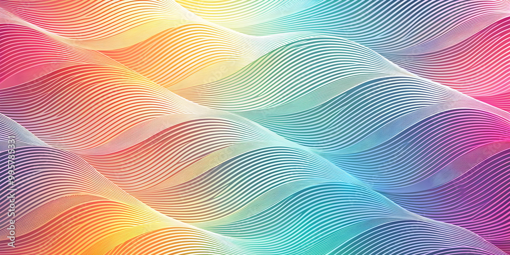 Rainbow Waves Abstract Background Rainbow Waves Abstract Background