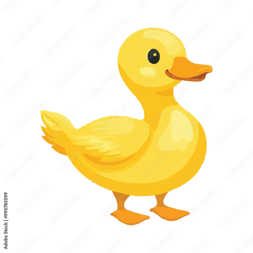 simple cartoon-style yellow rubber duck vector clip art on a white background simple cartoon-style yellow rubber duck vector clip art on a white background