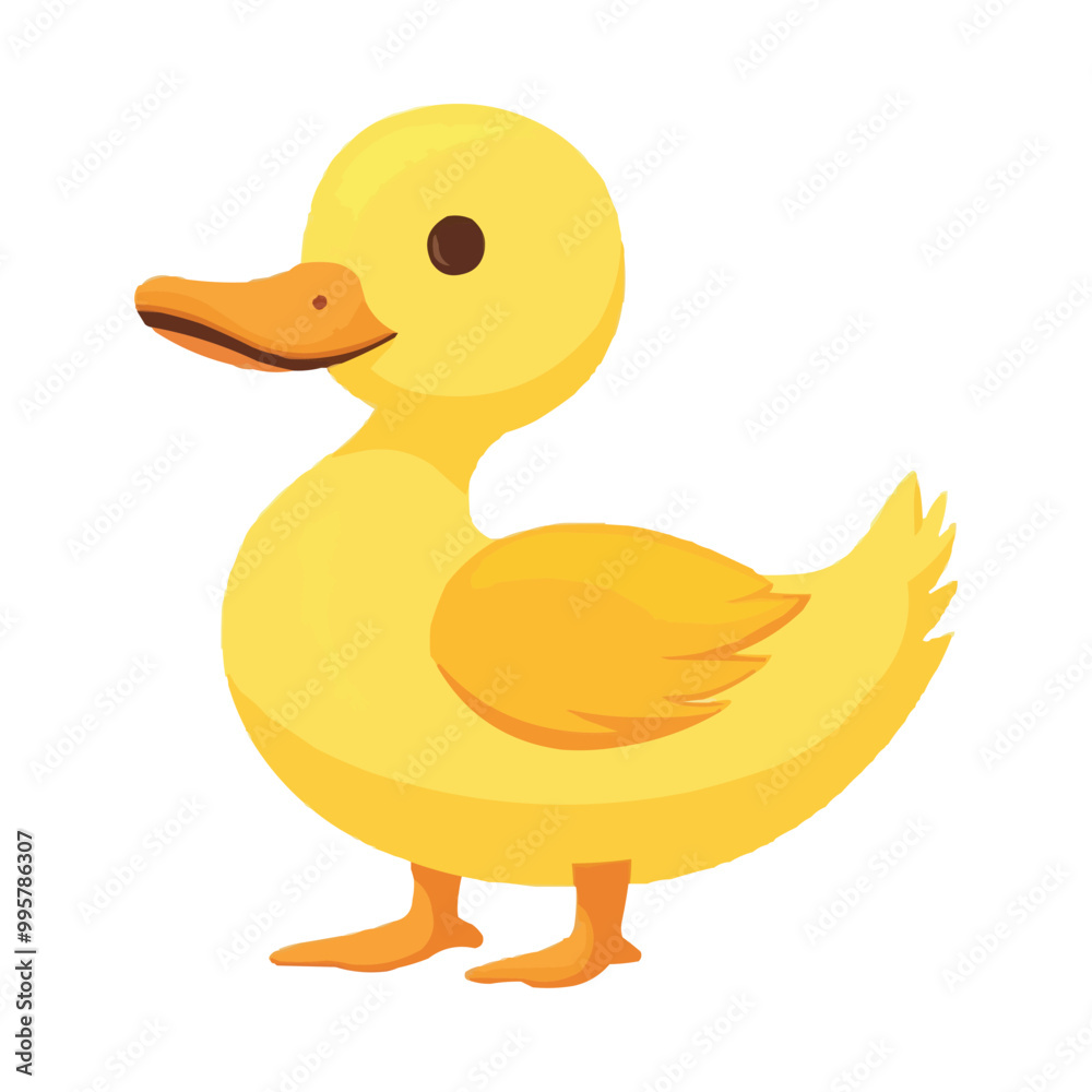 simple cartoon-style yellow rubber duck vector clip art on a white background simple cartoon-style yellow rubber duck vector clip art on a white background