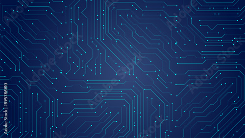Abstract circuit board background or modern technology Artificial intelligence vector editable