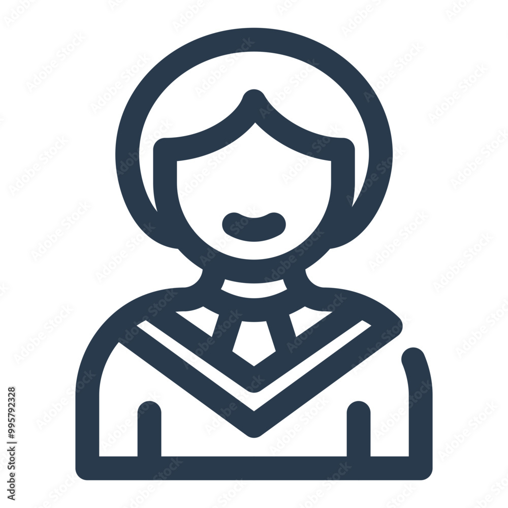 Obraz premium Successful Student Graduate Icon