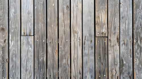 woodenboardwalk decking surface pattern seamless, texture wooden background. Generative AI.