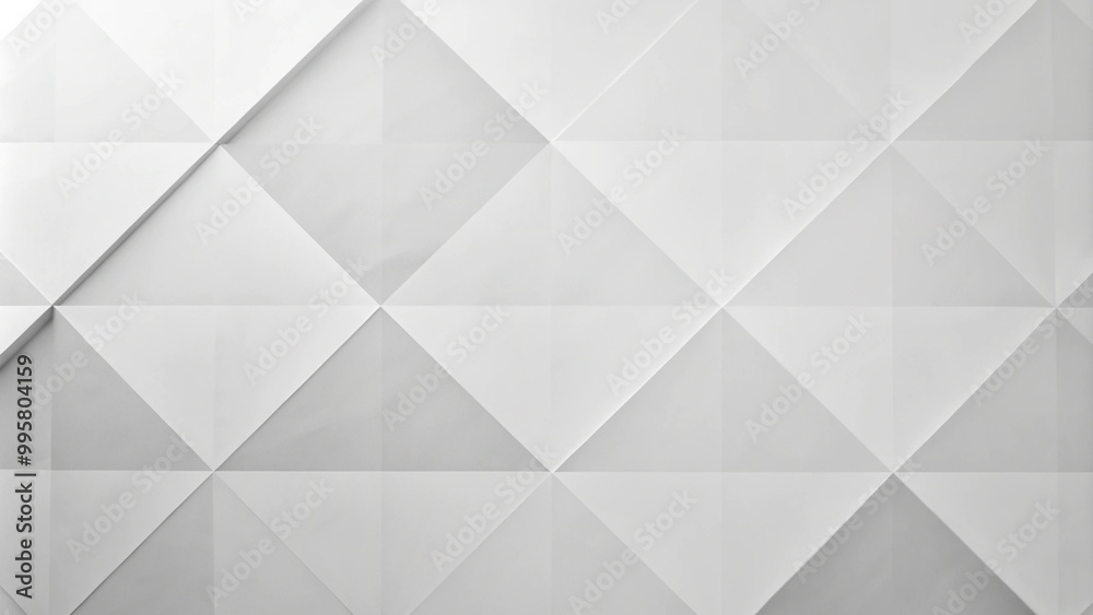 Obraz premium Abstract white low-poly relief pattern, 3d background. 3D design template. Geometric background with ice texture. 3d square background texture with low-poly triangular surface