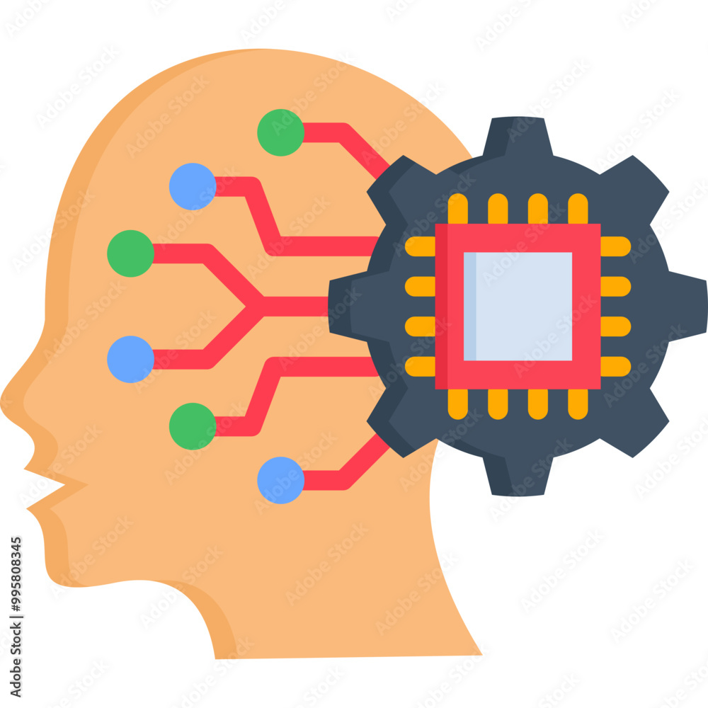Fototapeta premium Machine Learning Icon