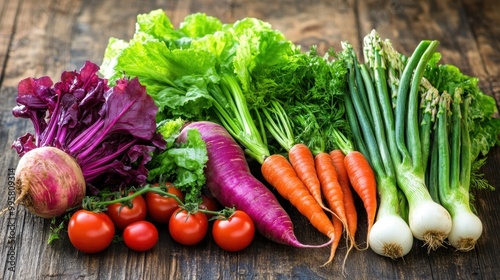 The Colorful Fresh Vegetable Spread