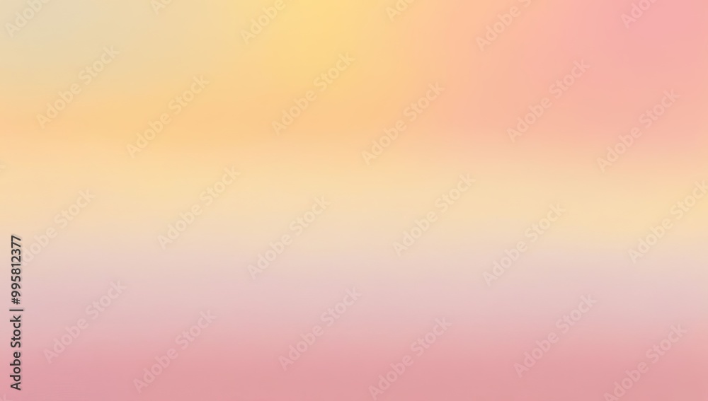 Soft pastel gradient background with shades of yellow, pink, and peach. Abstract blurred backdrop for design and print