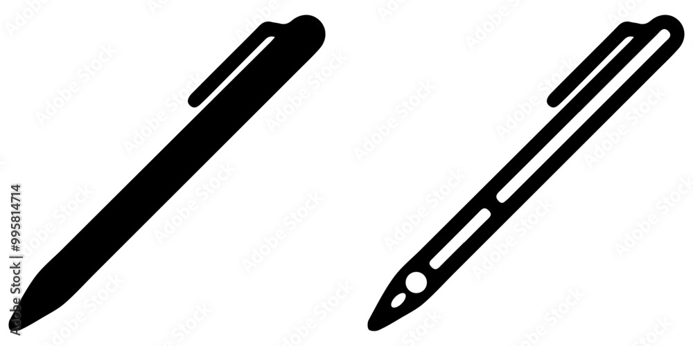 Pen and pencil icon. Marker and crayon drawing symbol. Sketch tool vector. Pen and pencil icon. Marker and crayon drawing symbol. Sketch tool vector.