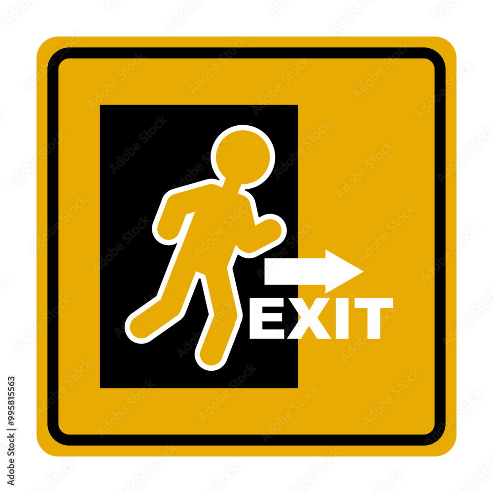 The exit sign of the building №2. Symbol, logo, icon, emblem. Vector illustration The exit sign of the building №2. Symbol, logo, icon, emblem. Vector illustration
