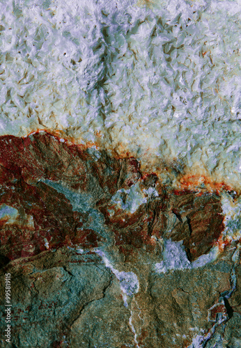 Wallpaper Mural crystalline ore in the rocky mountains, rare earth mining. Torontodigital.ca